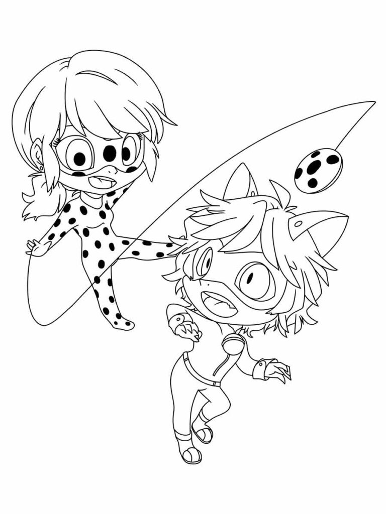 desenhos ladybug e-cat noir infantil