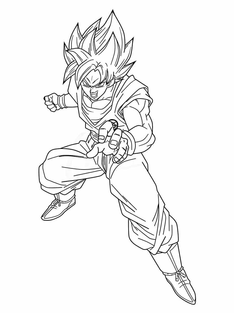 Passo a Passo Como desenhar Fase de Deus - Goku Dragon Ball Z 