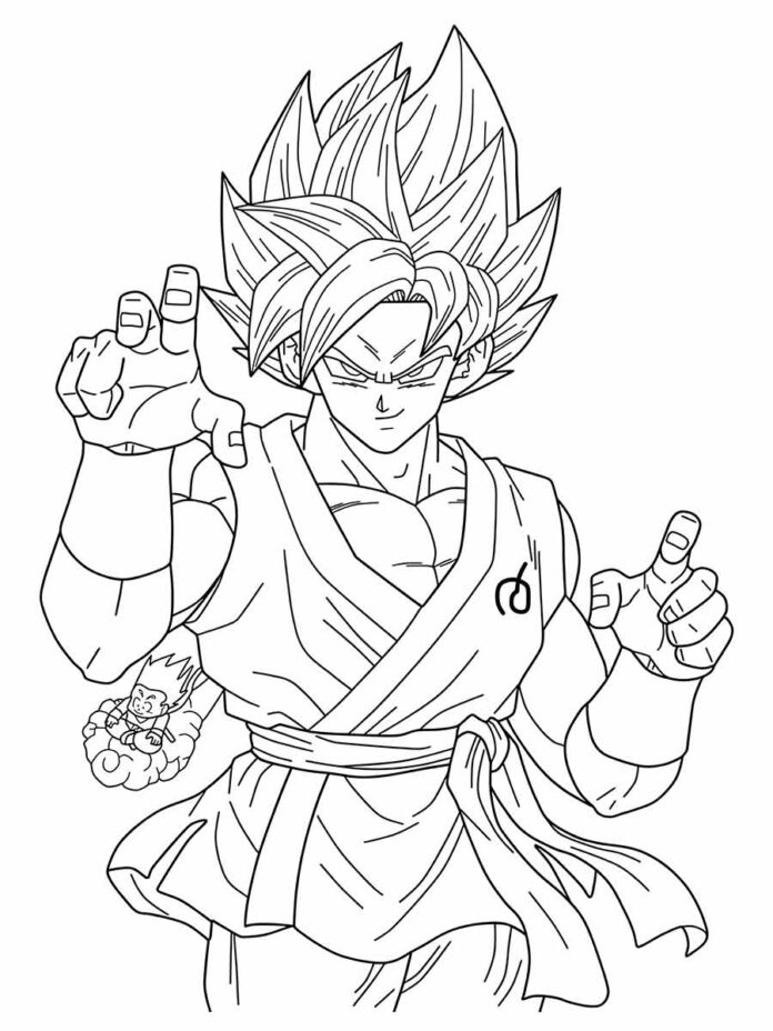 47 Desenhos De Goku Para Colorir 