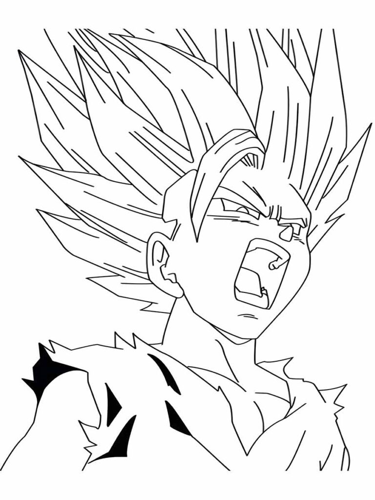 desenho de goku para colorir 25