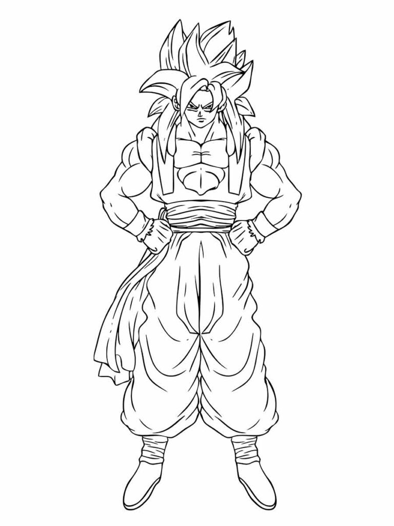 goku para colorir 5