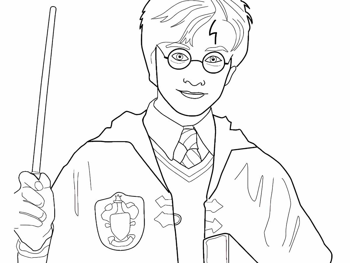 Harry Potter para imprimir e colorir