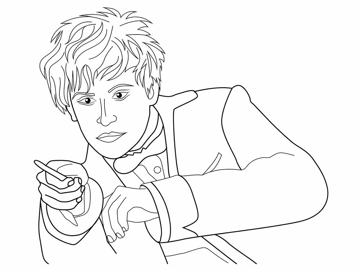 Desenho Harry Potter para colorir