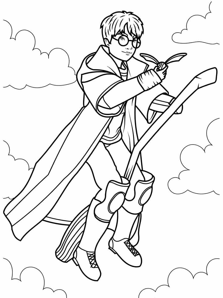 Harry Potter desenho para colorir