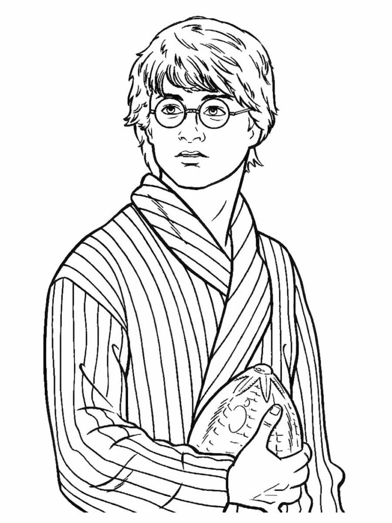 Desenho Educativo de Harry Potter