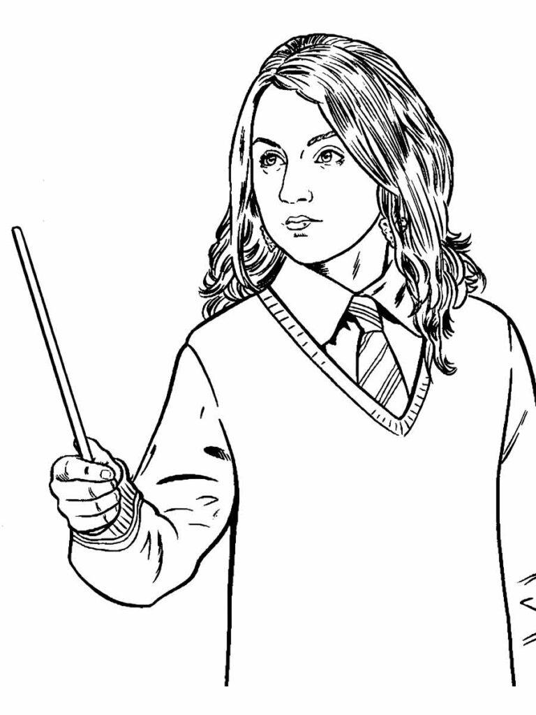 Desenho de Harry Potter para pintar