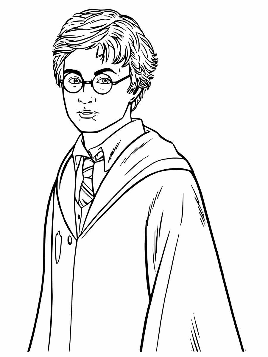 Desenho para colorir de Harry Potter