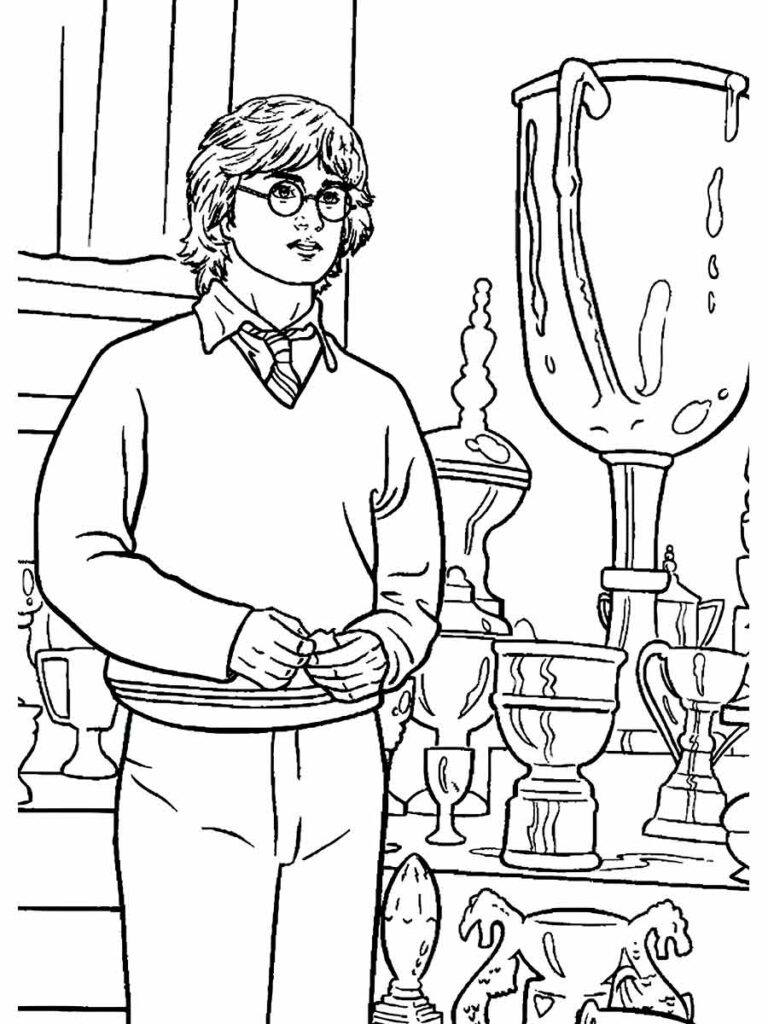 Desenho para colorir Harry Potter