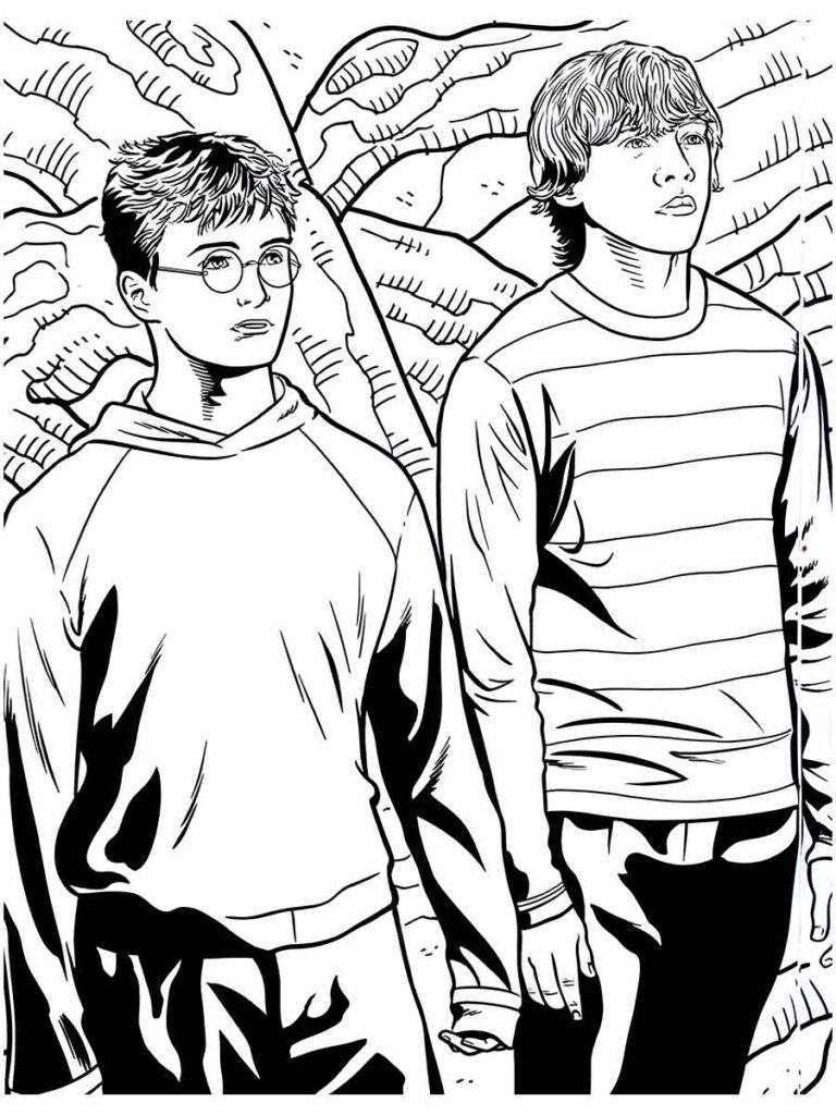 Harry Potter para colorir realista