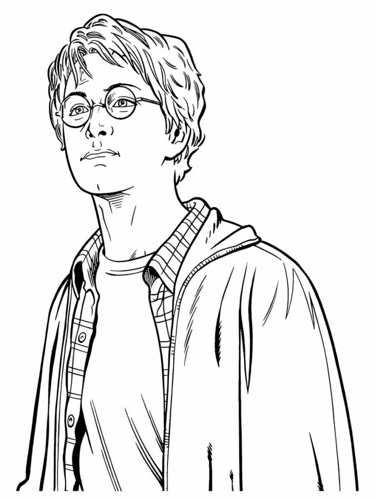 100 desenhos do Harry Potter para colorir