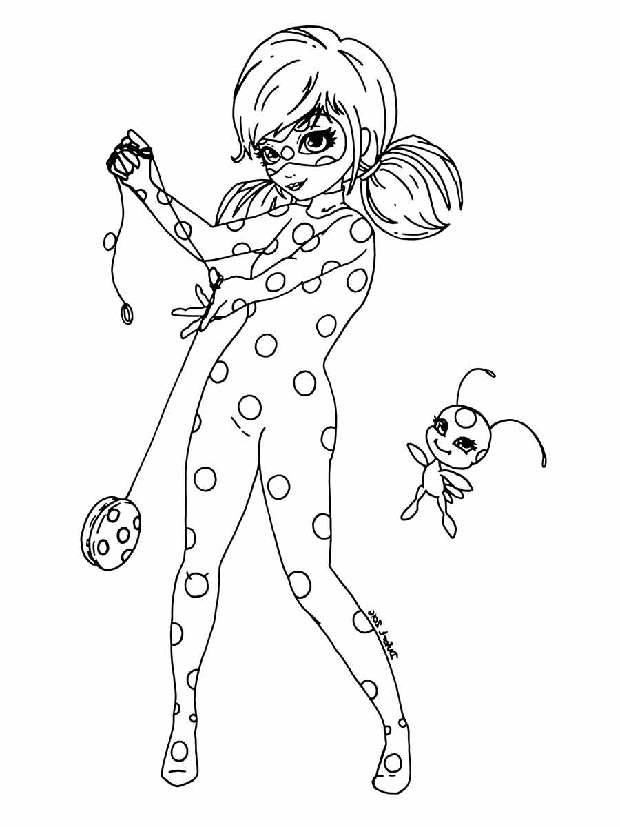 Ladybug para colorir