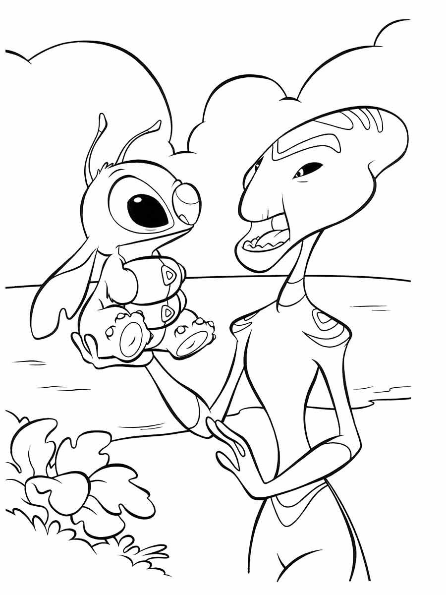 lilo stitch para colorir 22 Desenhos para colorir