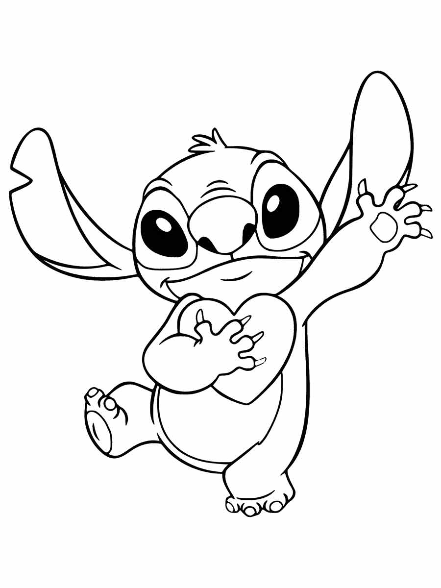 57 desenhos de Lilo e Stitch para colorir