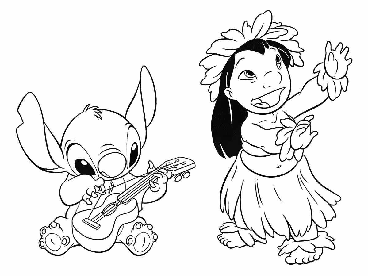 Colorir lilo stitch