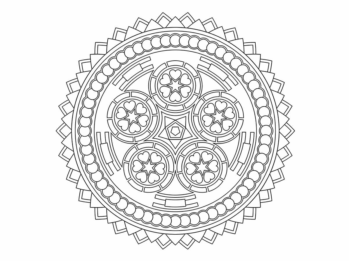 desenho de mandala para colorir