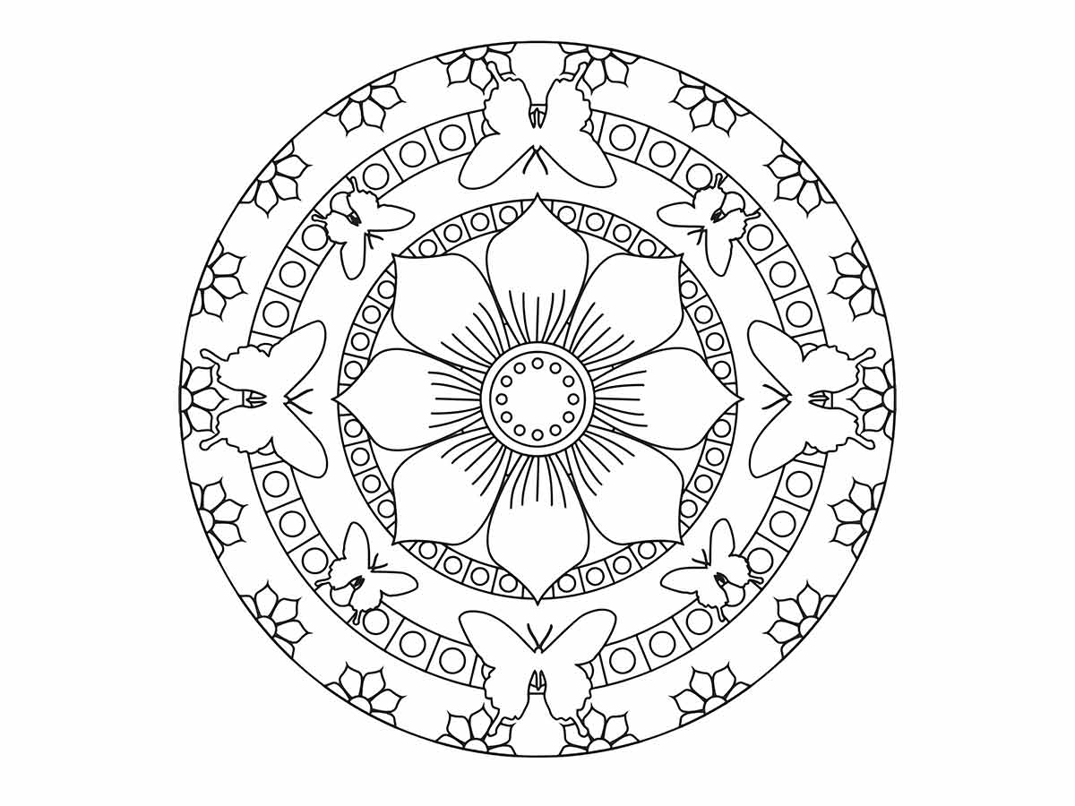 Desenhos para colorir de Mandalas para imprimir e colorir - Mandalas -  Coloring Pages for Adults