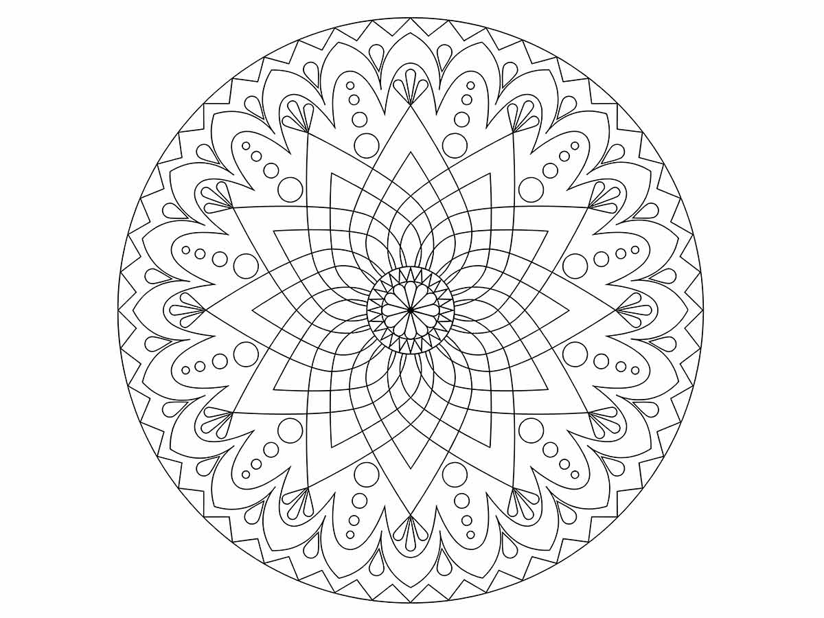 Desenho de Mandala 13 para Colorir - Colorir.com