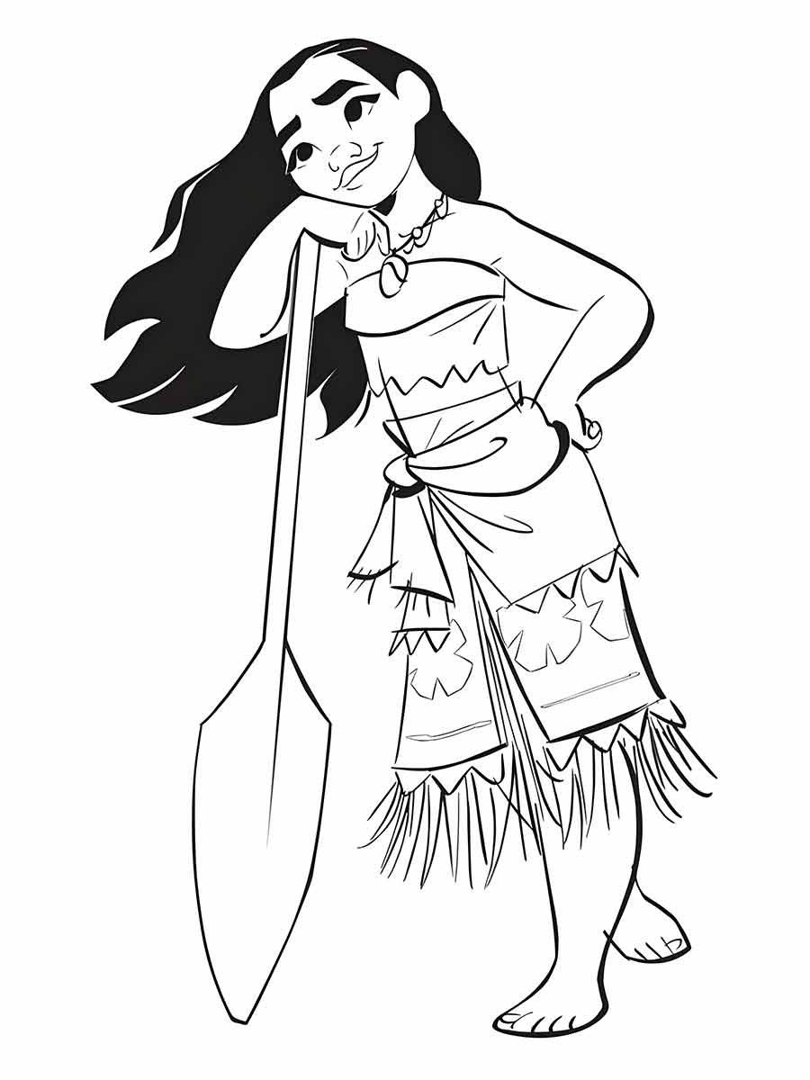 Moana para imprimir