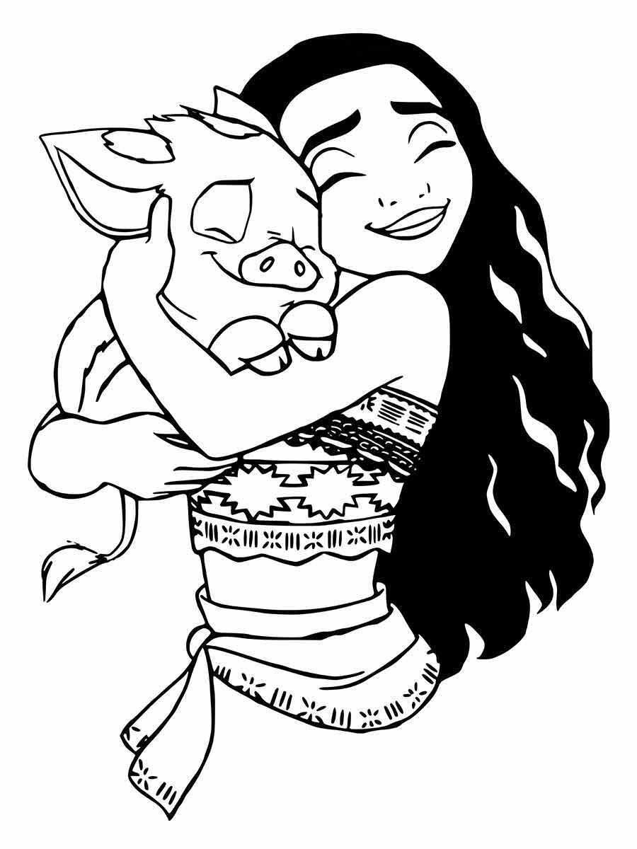 Desenhos da Moana para colorir!  Desenho moana, Desenhos moana