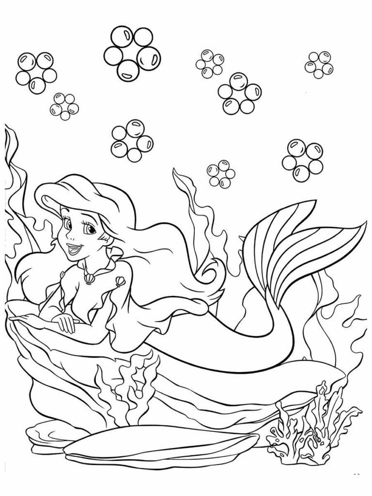 ariel para colorir