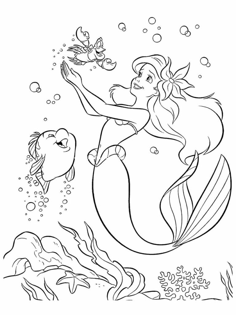 ariel para colorir