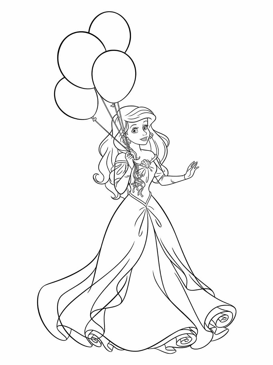 Desenho de Ariel , Princesa da Disney