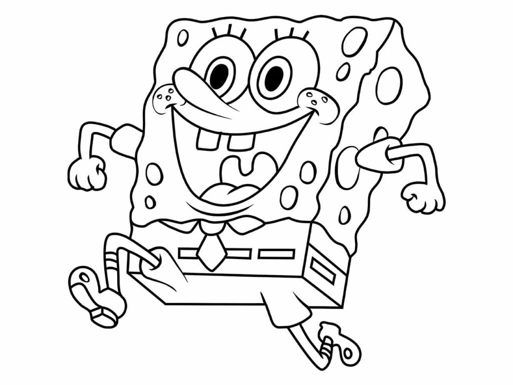 Desenho Bob Esponja para colorir e imprimir