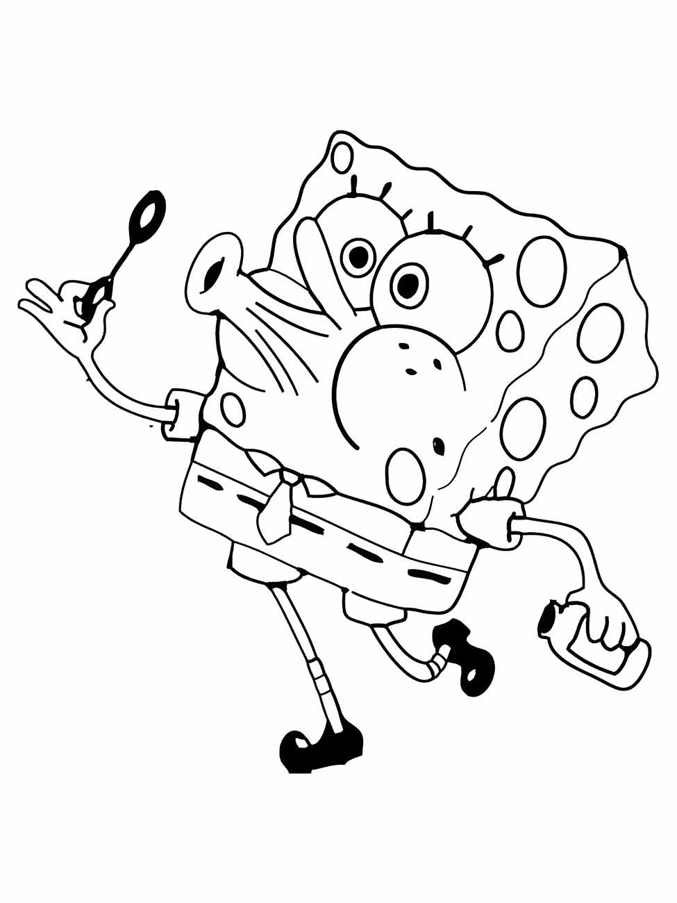 Desenhos para colorir e imprimir Bob Esponja