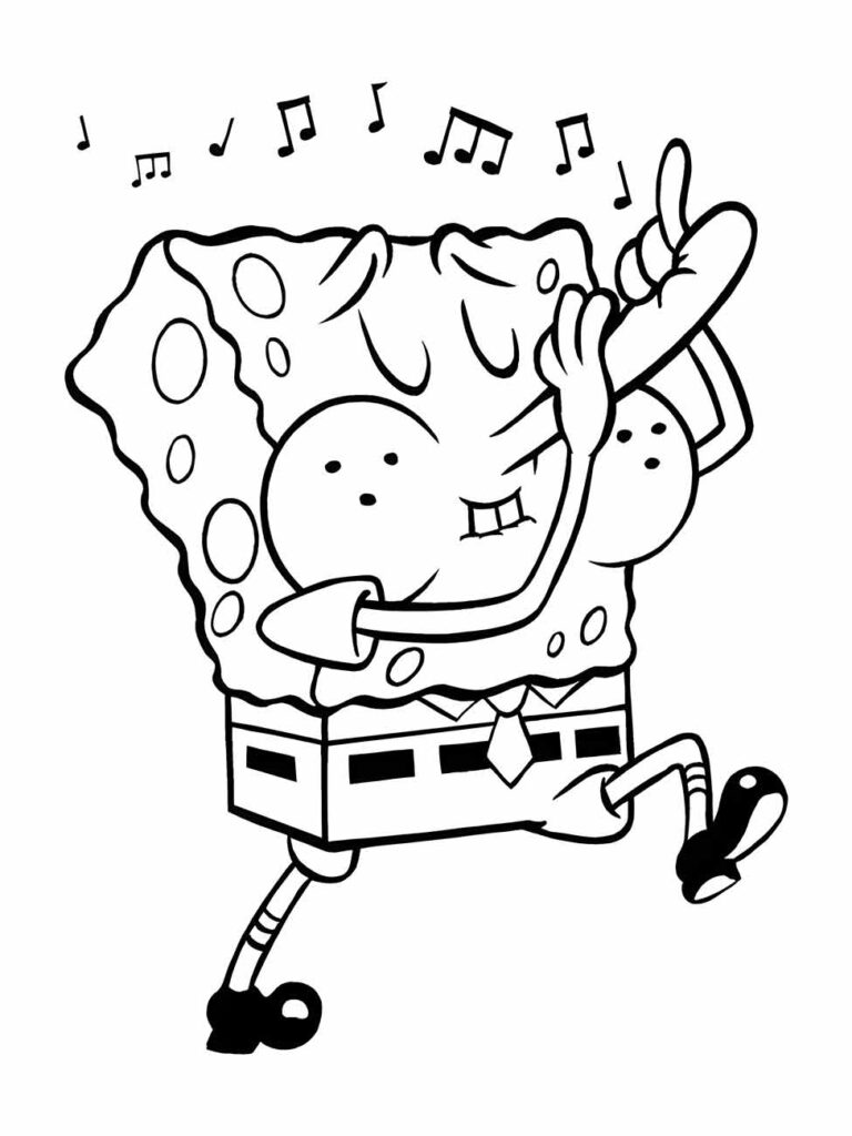 Bob Esponja para colorir