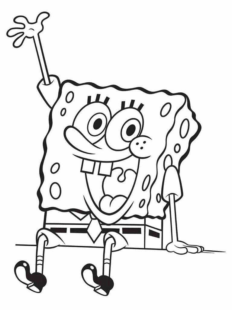 Desenho para colorir Bob Esponja