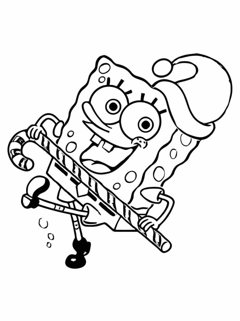 Bob Esponja colorido para imprimir