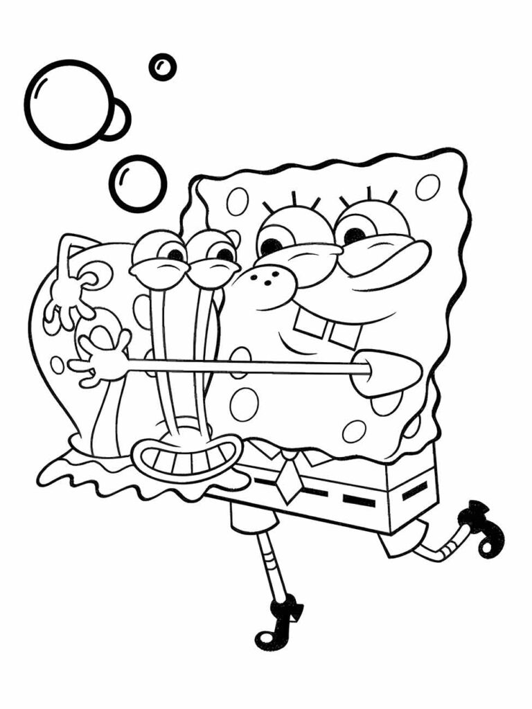 Bob Esponja para colorir