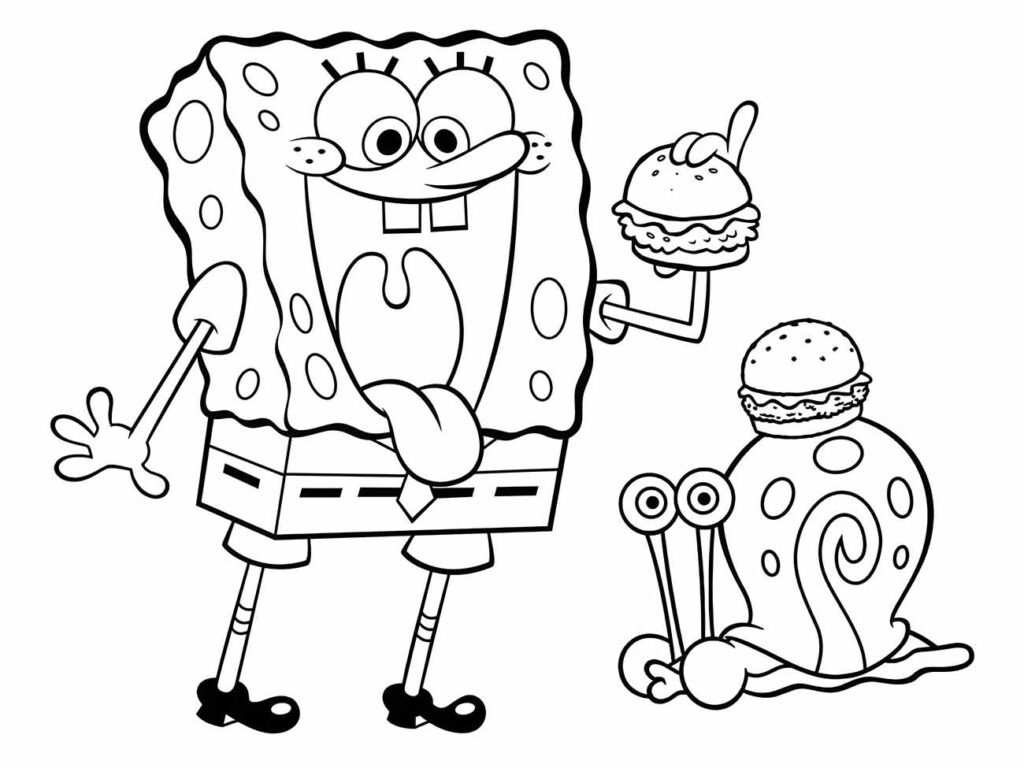 Gary Bob Esponja para colorir