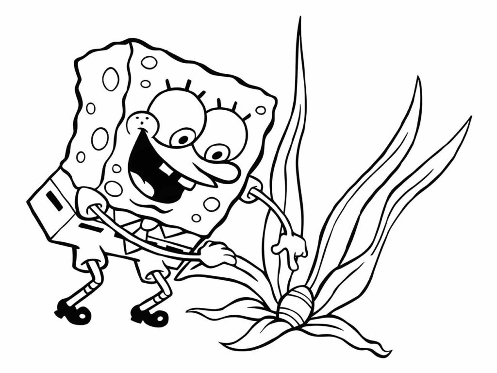 Bob Esponja para colorir e imprimir