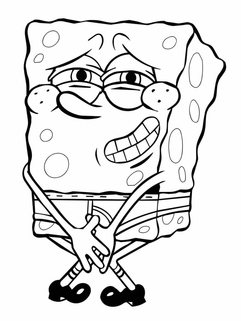 Bob Esponja para colorir