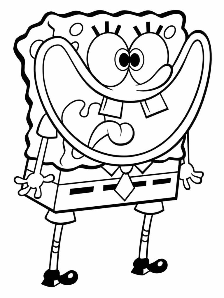 Bob Esponja para colorir e imprimir