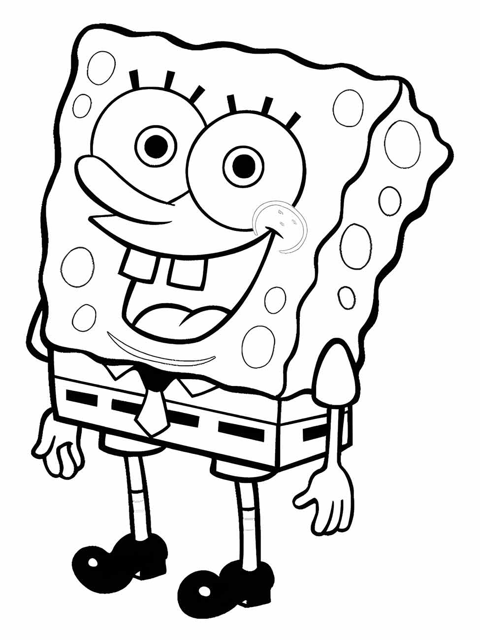 Bob Esponja para colorir