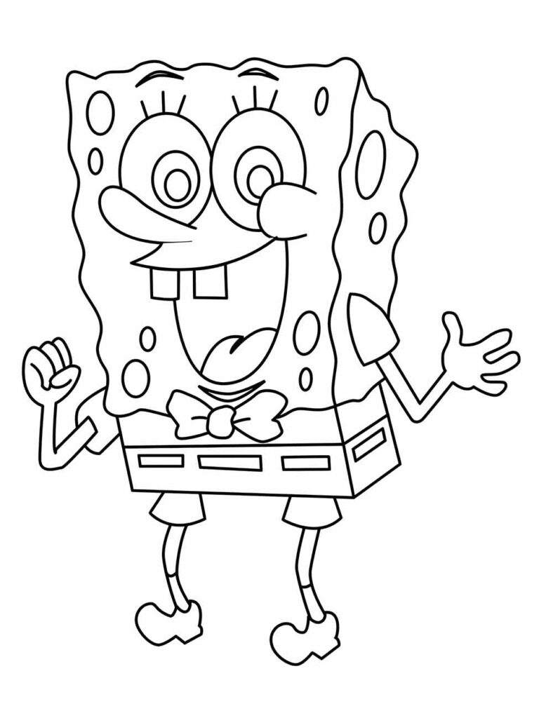 Imagem do Bob Esponja para colorir