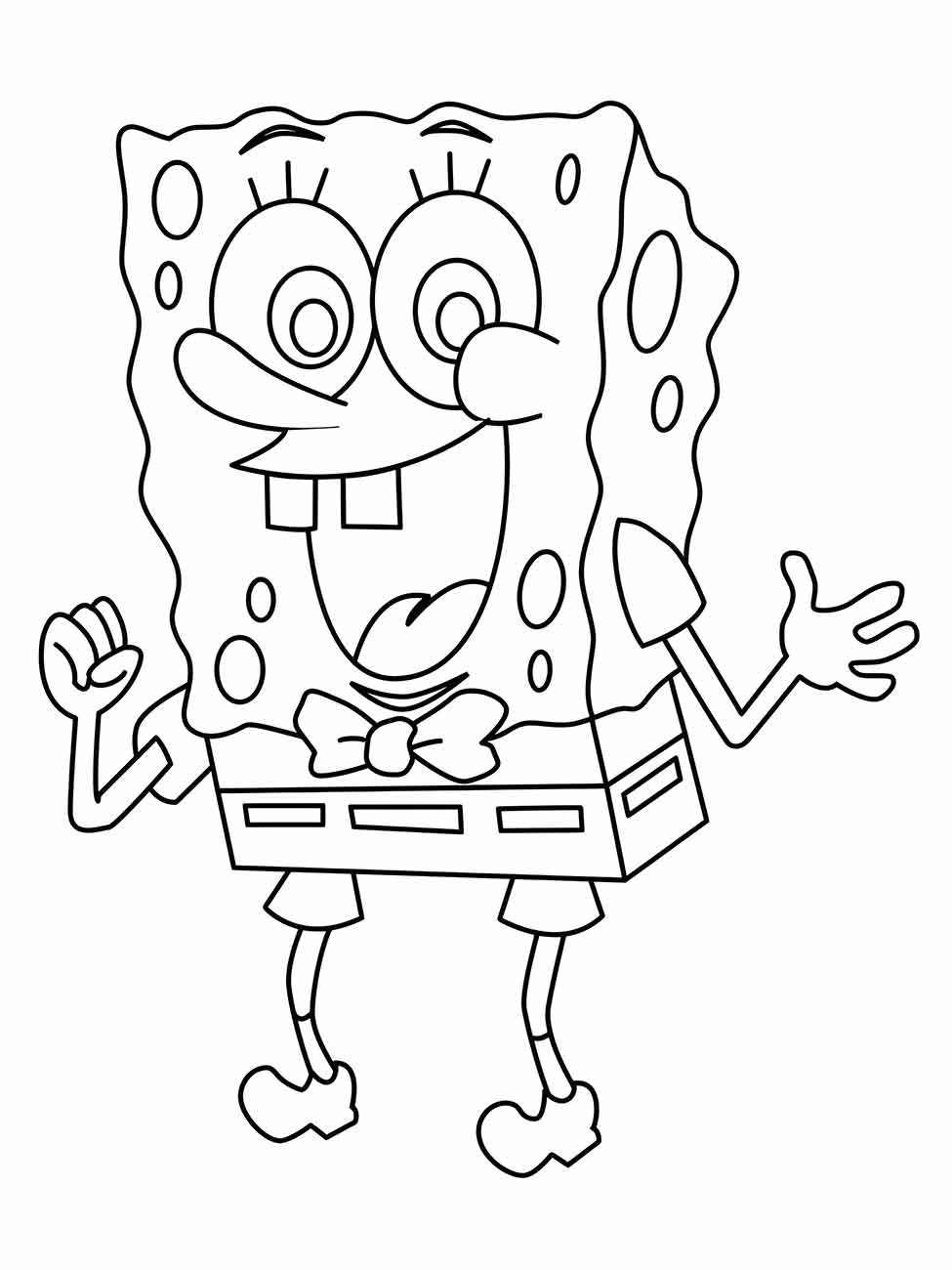 Imagem do Bob Esponja para colorir