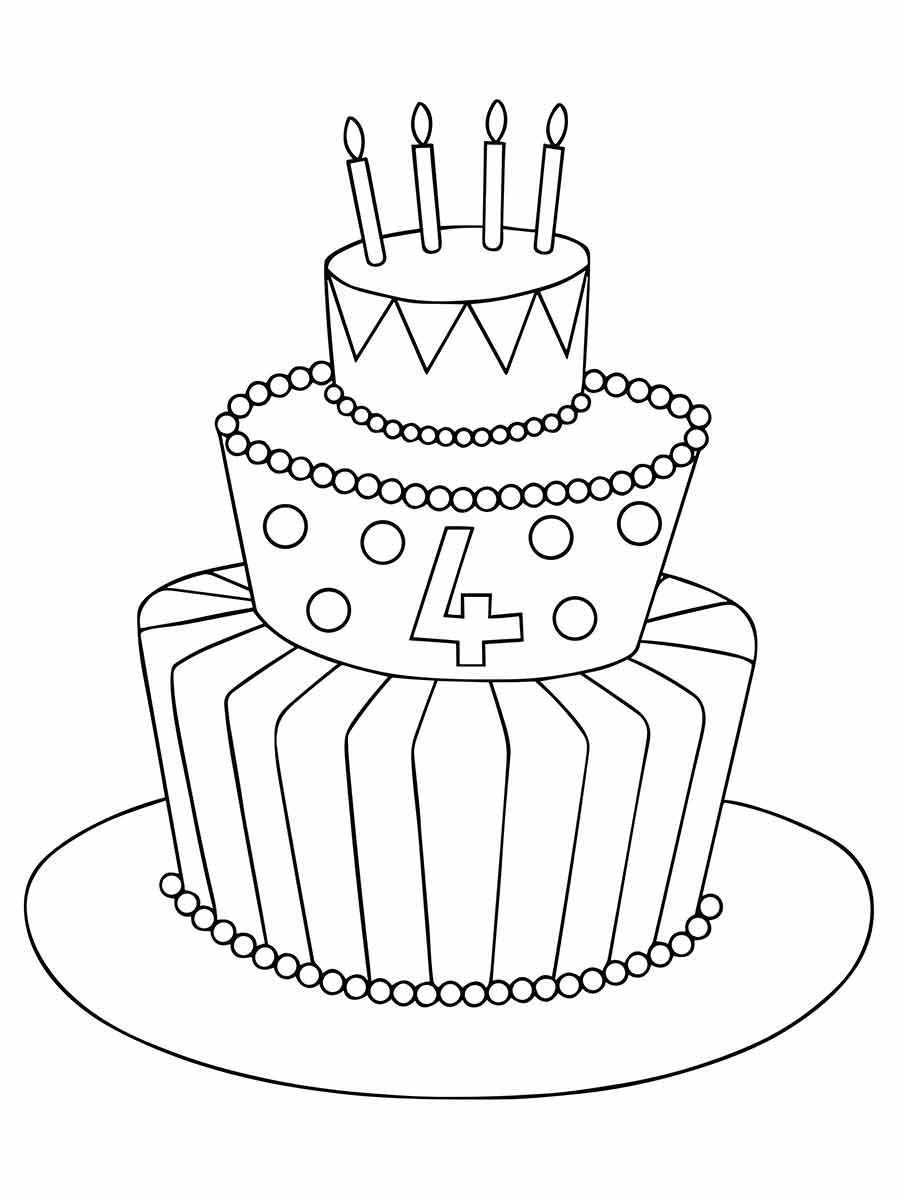 Desenho de Fatia de bolo para colorir  Desenhos para colorir e imprimir  gratis