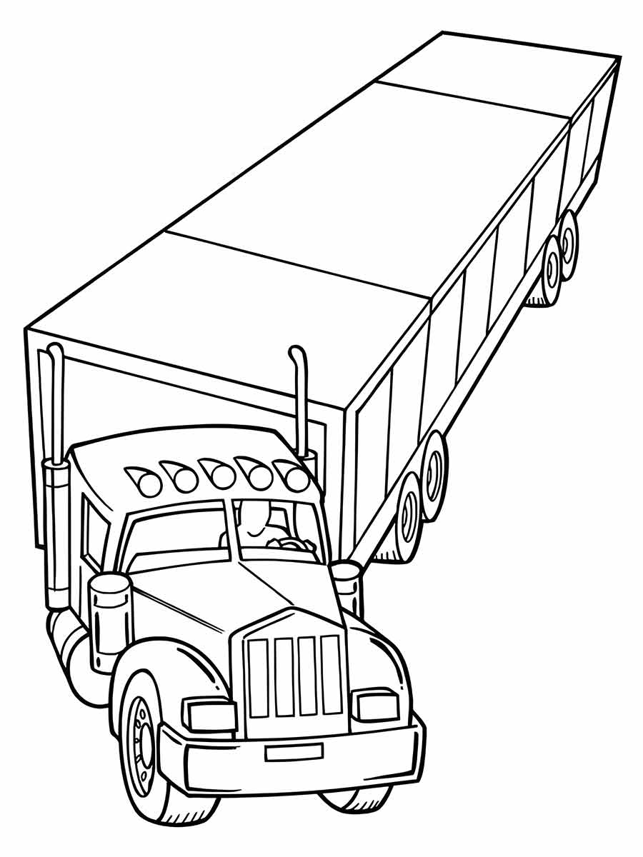 desenhos de caminhão arqueado para desenhar
