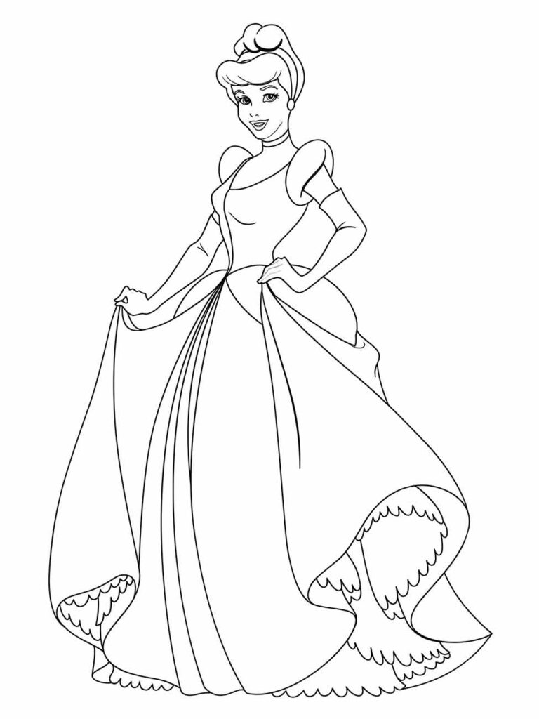 50 DESENHOS PARA COLORIR GRÁTIS E IMPRIMIR!  Cinderella coloring pages,  Disney princess coloring pages, Princess coloring pages