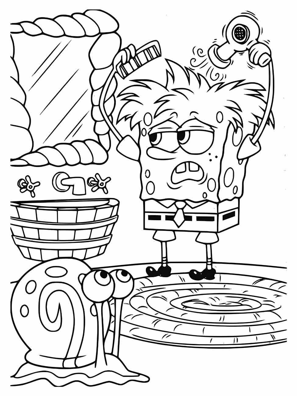 Desenhos do Bob Esponja para colorir