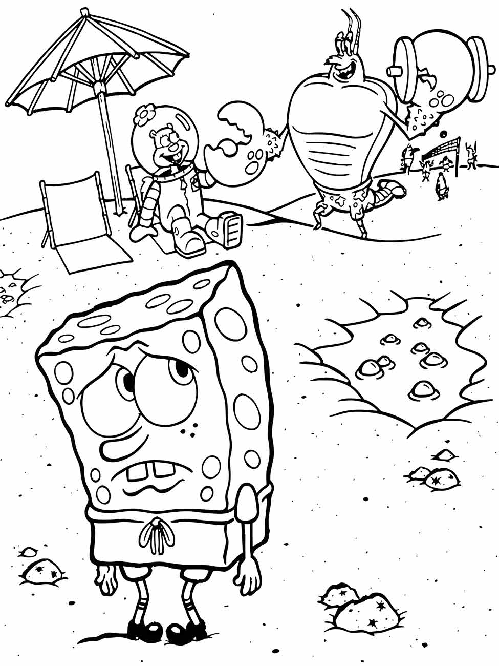 Desenhos para colorir do Bob Esponja