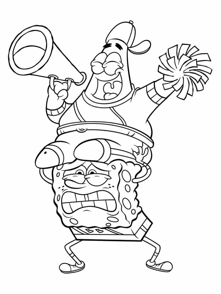 Bob Esponja e Patrick para colorir