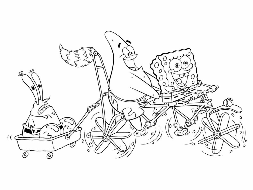 Bob Esponja desenhos para colorir