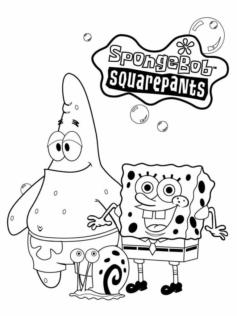 Patrick Bob Esponja para colorir