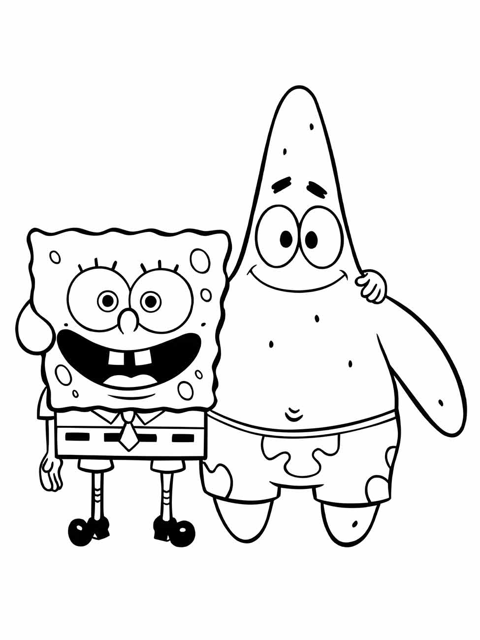 Bob Esponja Patrick para colorir