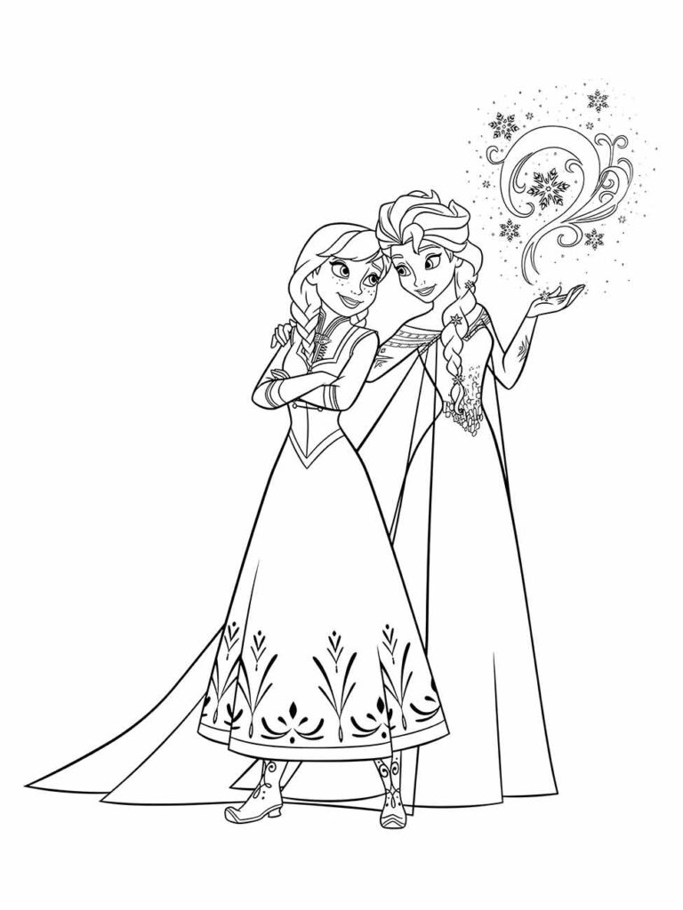 Desenhos para colorir Frozen: 55 modelos para imprimir!  Elsa coloring  pages, Disney princess coloring pages, Cartoon coloring pages