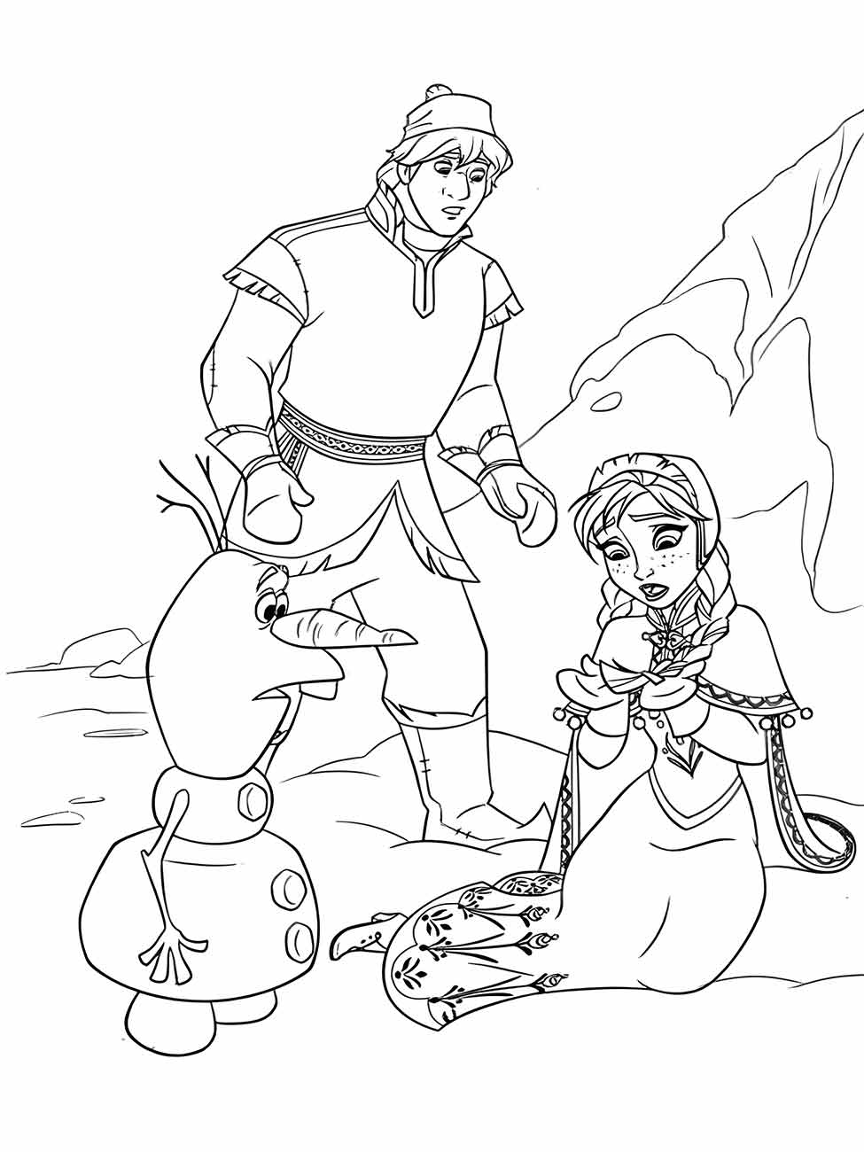 Desenho para Colorir Elsa Frozen